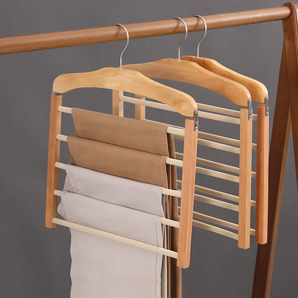 Cabide Oaklee com várias barras — organizador que preserva a forma da roupa