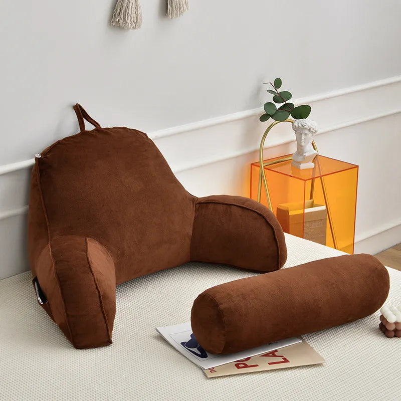 Cuscino ergonomico da lettura — braccioli, poggiatesta, supporto lombare