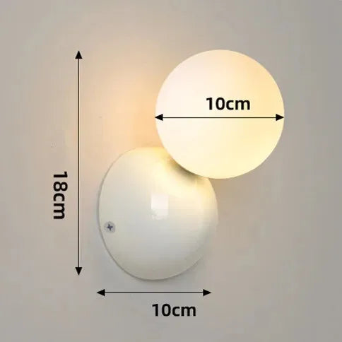 Quorra Cream Finish Wall Light With Frosted Glass Shade