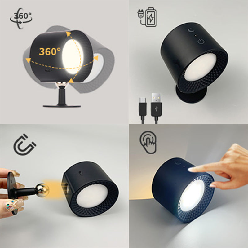 Ładowalna magnetyczna lampa ścienna LED 360° — regulowana lampa bezprzewodowa
