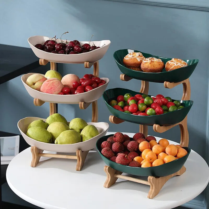Présentoir à fruits métallique à étages FruitTower — Design peu encombrant