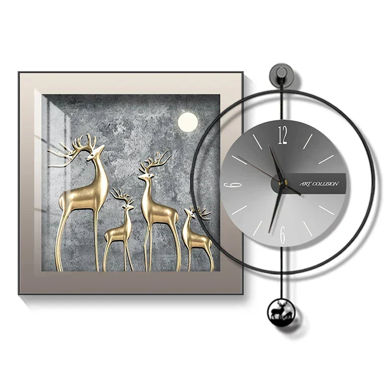 Reloj de pared moderno LuxClock — Diseño creativo, mecanismo silencioso