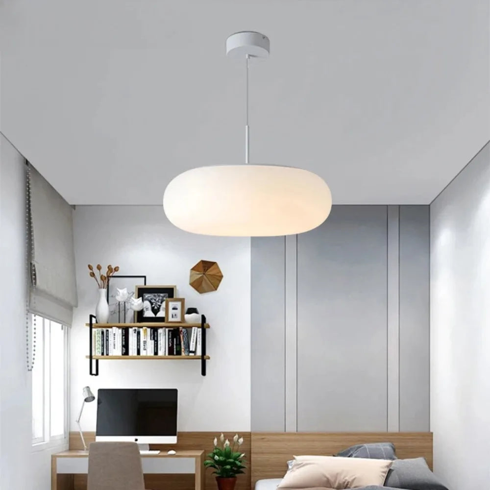 Liora Cream Compact Pendant Chandelier With Cozy LED Glow