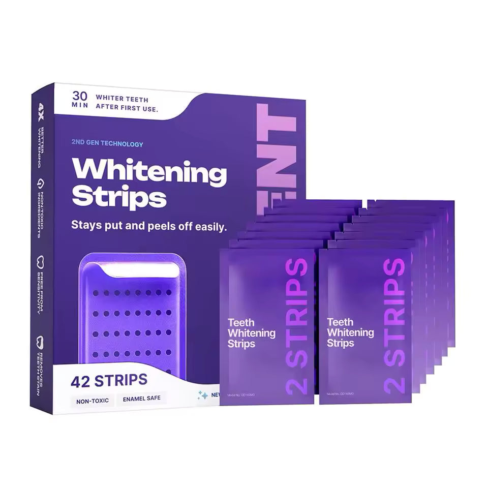 LumiSmile V34 Purple Teeth Whitening Strips — PAP+ Color Correction