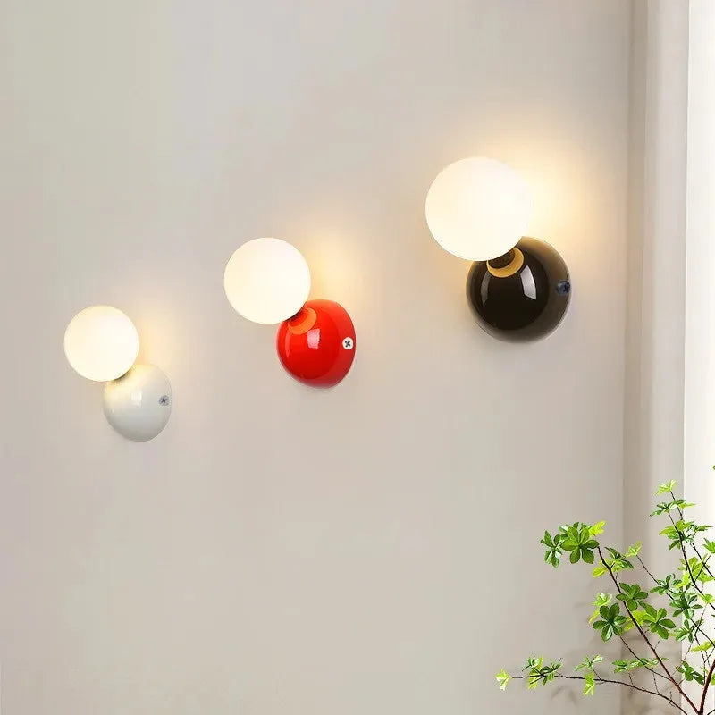 Quorra Cream Finish Wall Light With Frosted Glass Shade