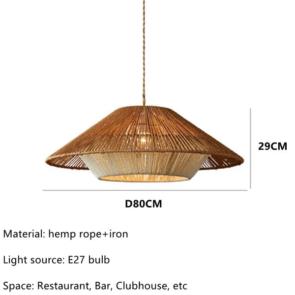 Aurelle Rattan Pendant Lights For Cozy Spaces In Wabi Sabi Style