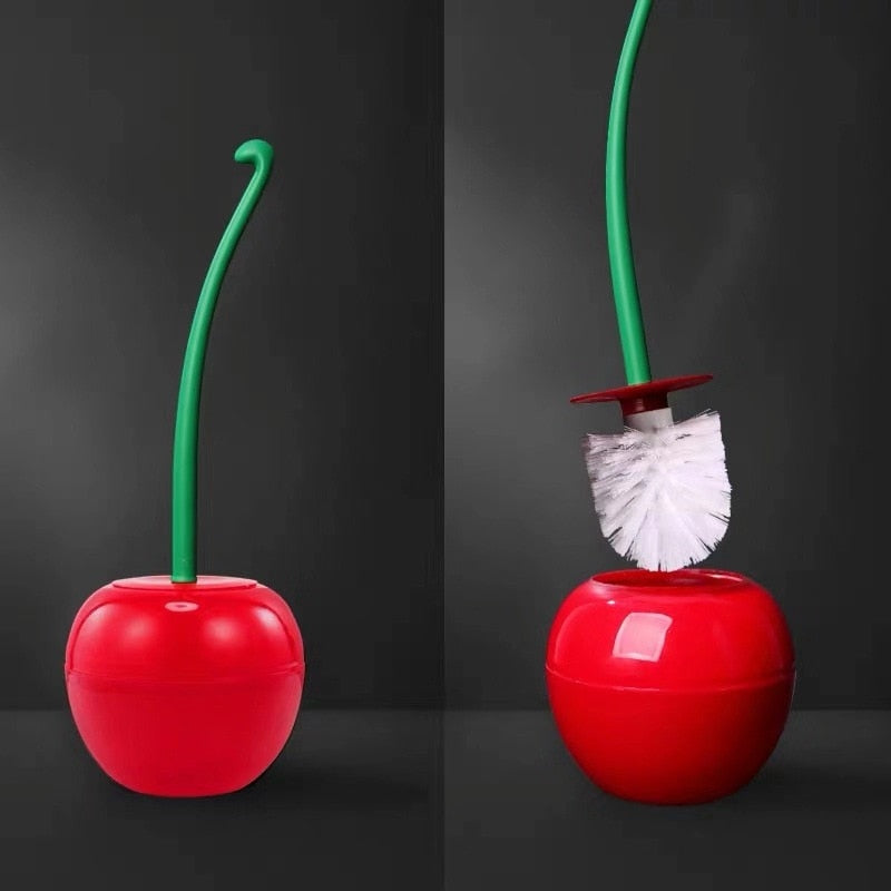 Kirsch-Toilettenbürste — kreatives Fruchtdesign, leicht erreichbarer Griff