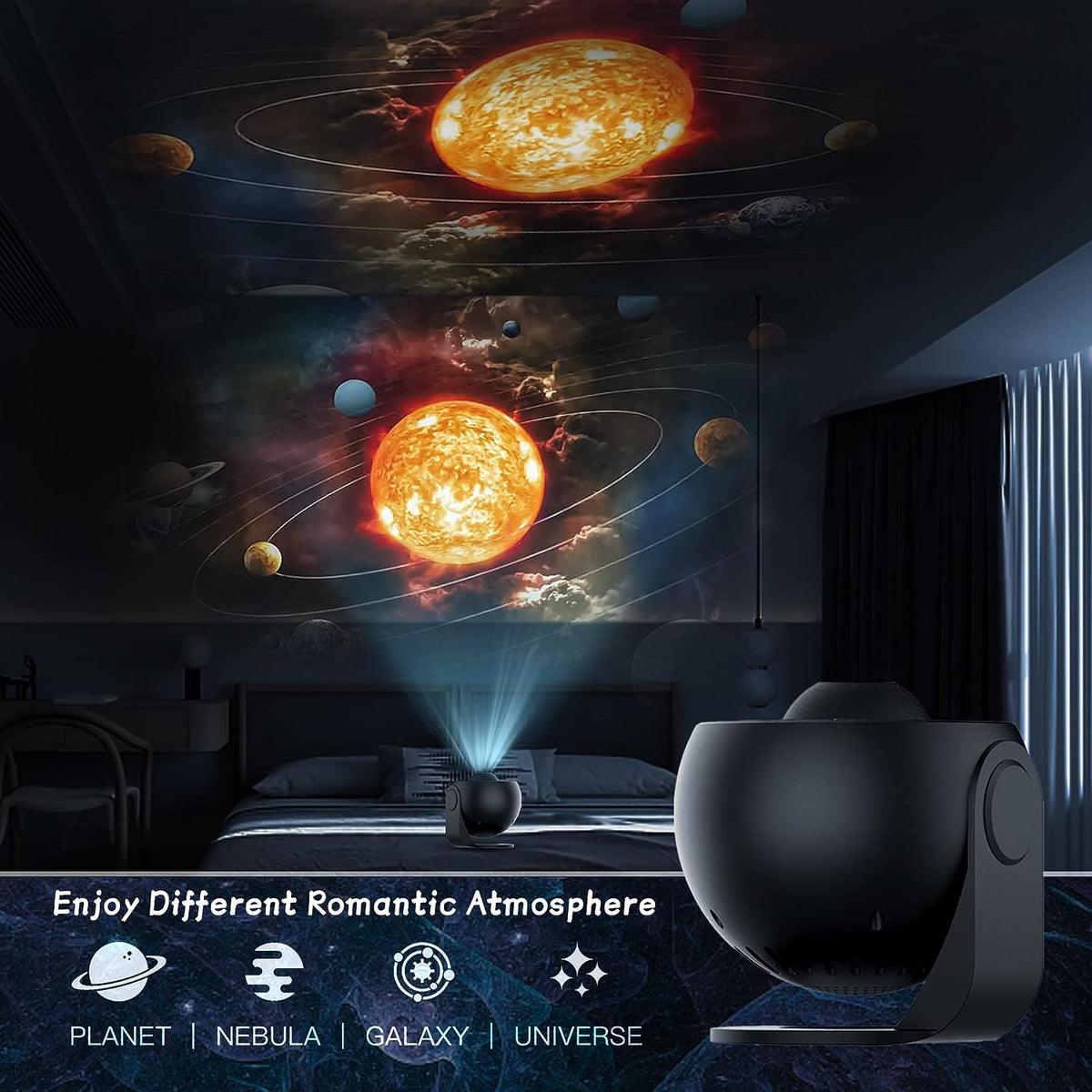 StarLight Explorer 12-i-1 planetarieprojektor — 360° projektion