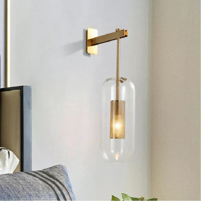 Colección de lámparas de pared Aurore - Una luz E27, pantalla hacia arriba y abajo