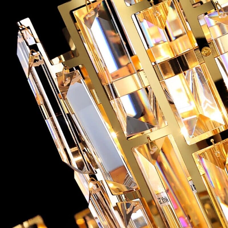 Lucienne Chandelier — Postmodern Golden Crystal Pendant Light