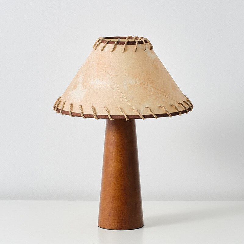 Asteri Natural Wood LED Desk Lamp With Wabi Sabi Soft Glow