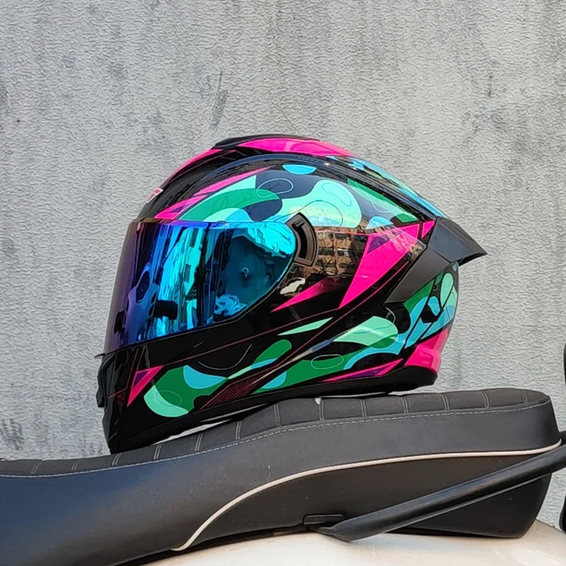 Capacete Integral LVS-701 — Sistema de Viseira Dupla, Proteção Térmica para o Inverno