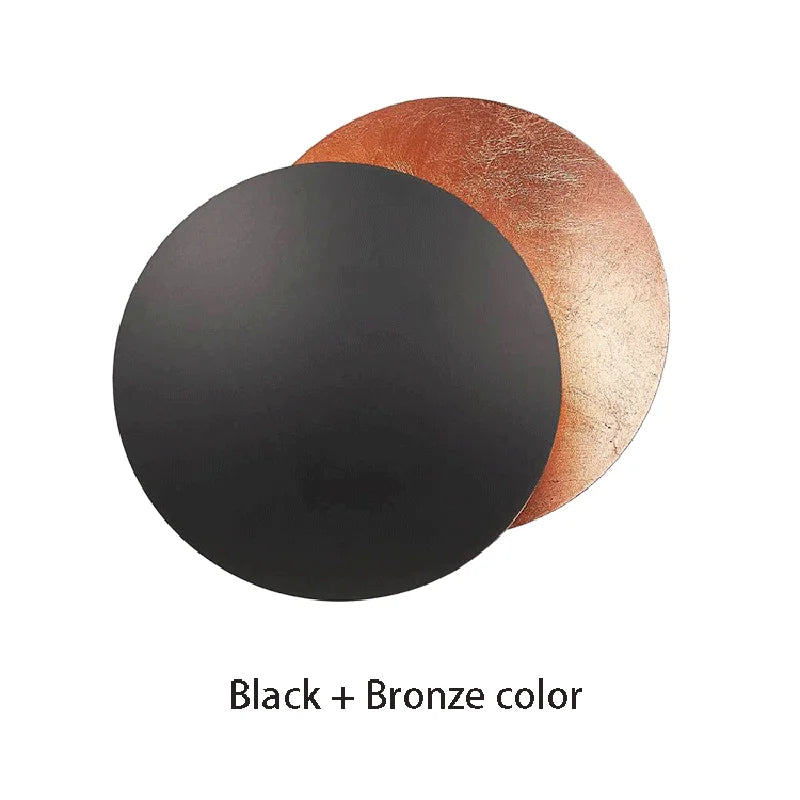 Nordic Vintage Solar Eclipse Wall Lamp – Energy-Efficient LED