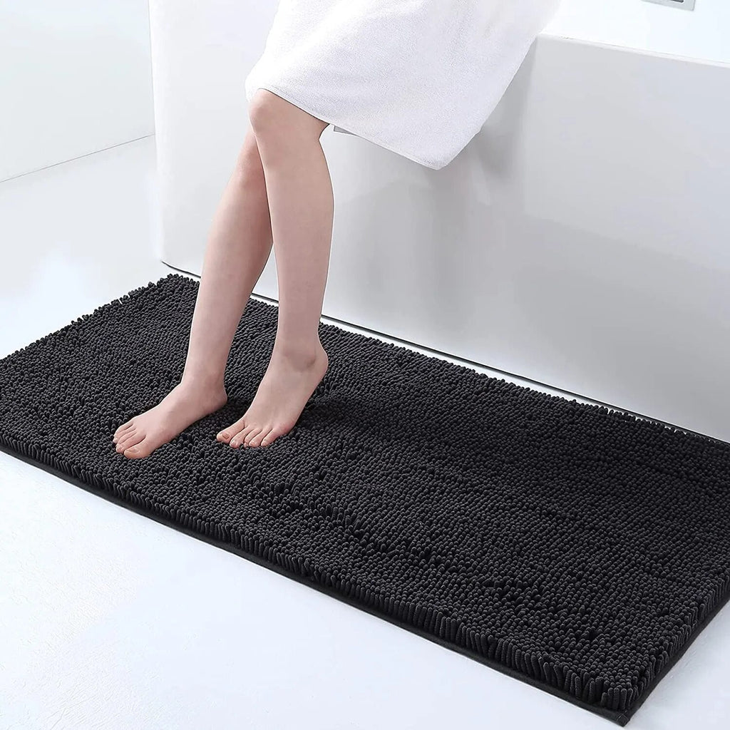 AquaNest Thick Absorbent Bath Mat — Secure Non-Slip Backing