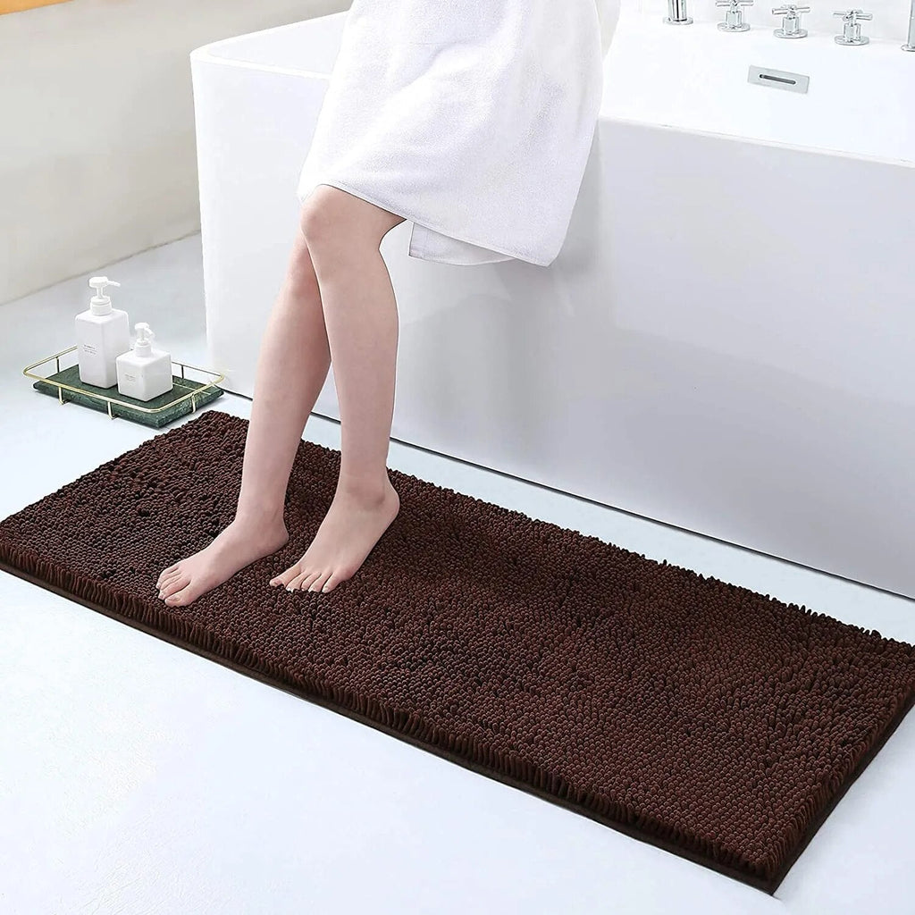 AquaNest Thick Absorbent Bath Mat — Secure Non-Slip Backing