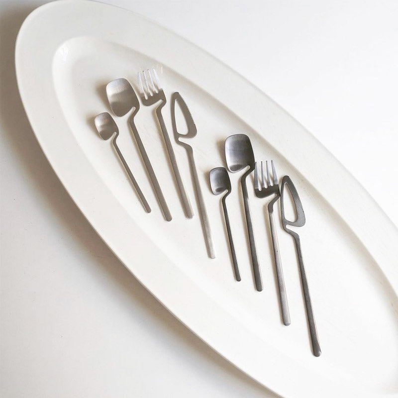 Ensemble de couverts squelette Sato — Design cuillère en acier inoxydable 304