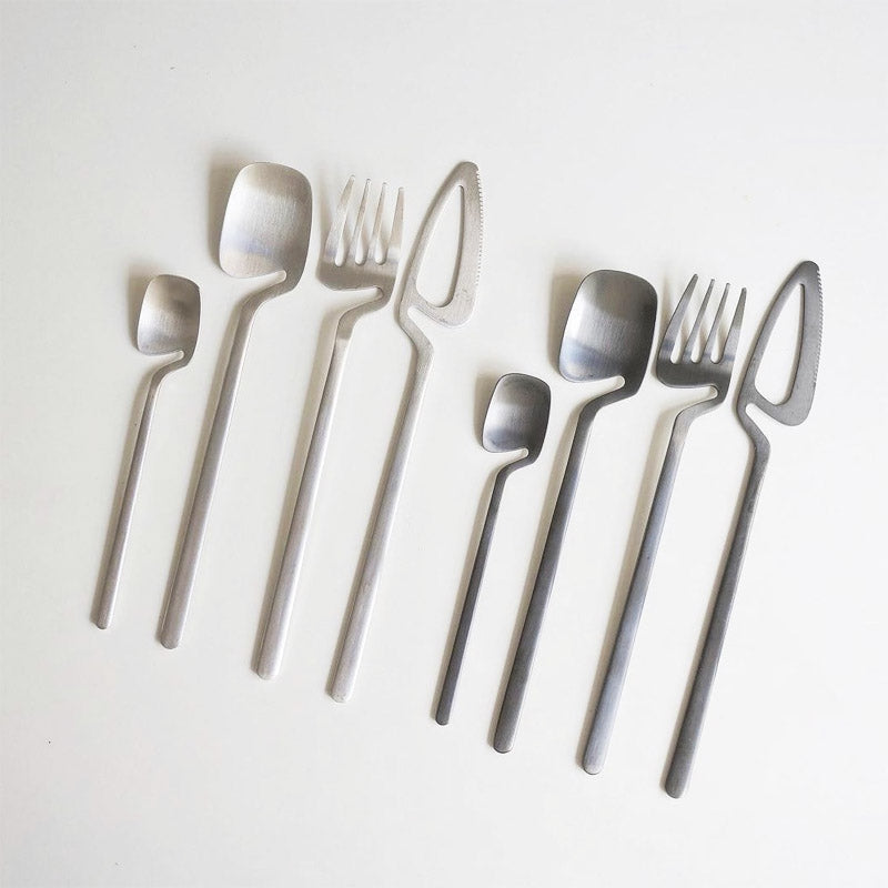 Ensemble de couverts squelette Sato — Design cuillère en acier inoxydable 304