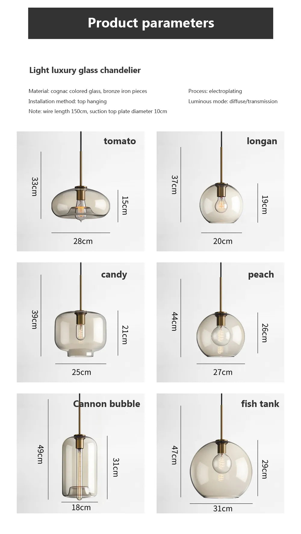 Industriële Nordic hanglamp van glas en led - modern luxearmatuur