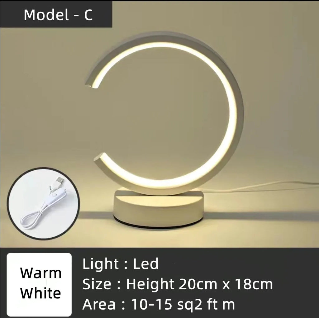 Contemporary LED Ring Desk Lamp For Energy Efficient Lighting