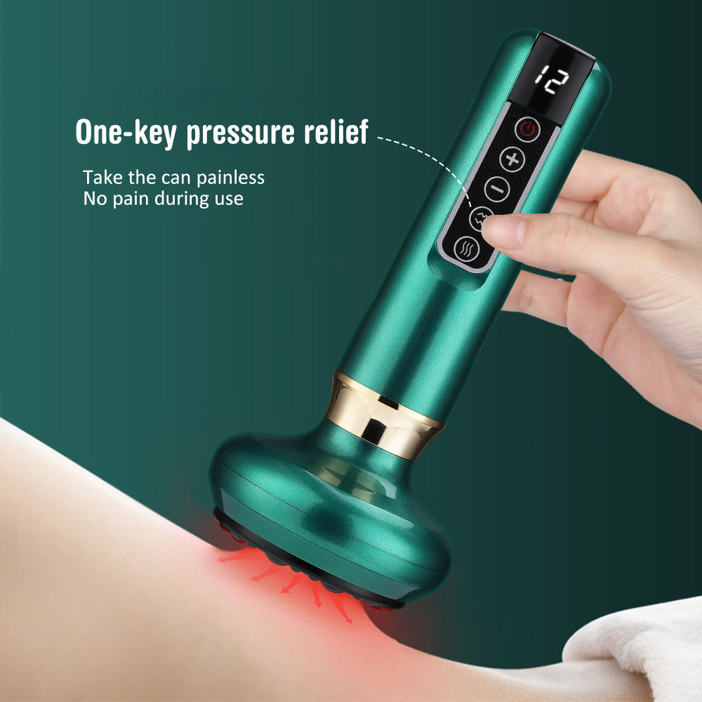 Elektrisk cupping-massager – vakuum-gua sha og infrarød varme