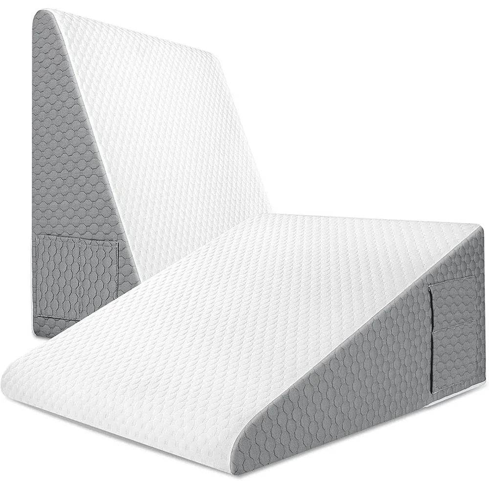 Cuscino a cuneo in memory foam — design di supporto inclinato, cuscino confortevole per più posizioni