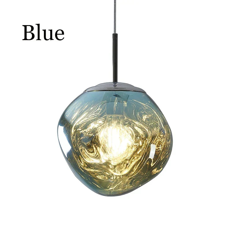 Lampă suspendată LED în stil lavă — Iluminat ambiental retro pentru încăperi