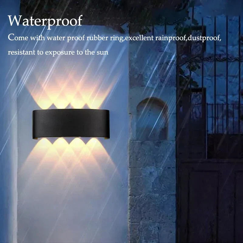 Applique murale LED moderne étanche, options de 2W à 10W