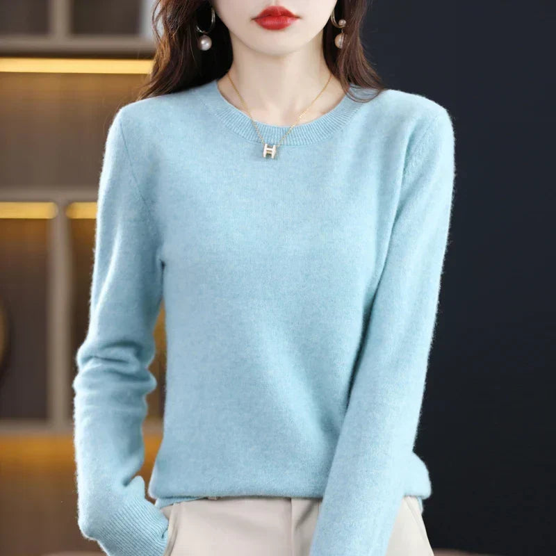 Maren 100% Pure Wool Cashmere Sweater — Loose-Fit Knit