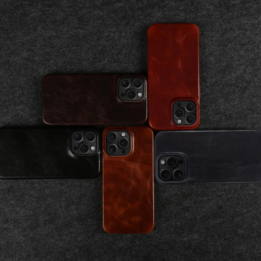 THE EXECUTIVE iPhone-Hülle aus echtem Leder — von Hand veredelt
