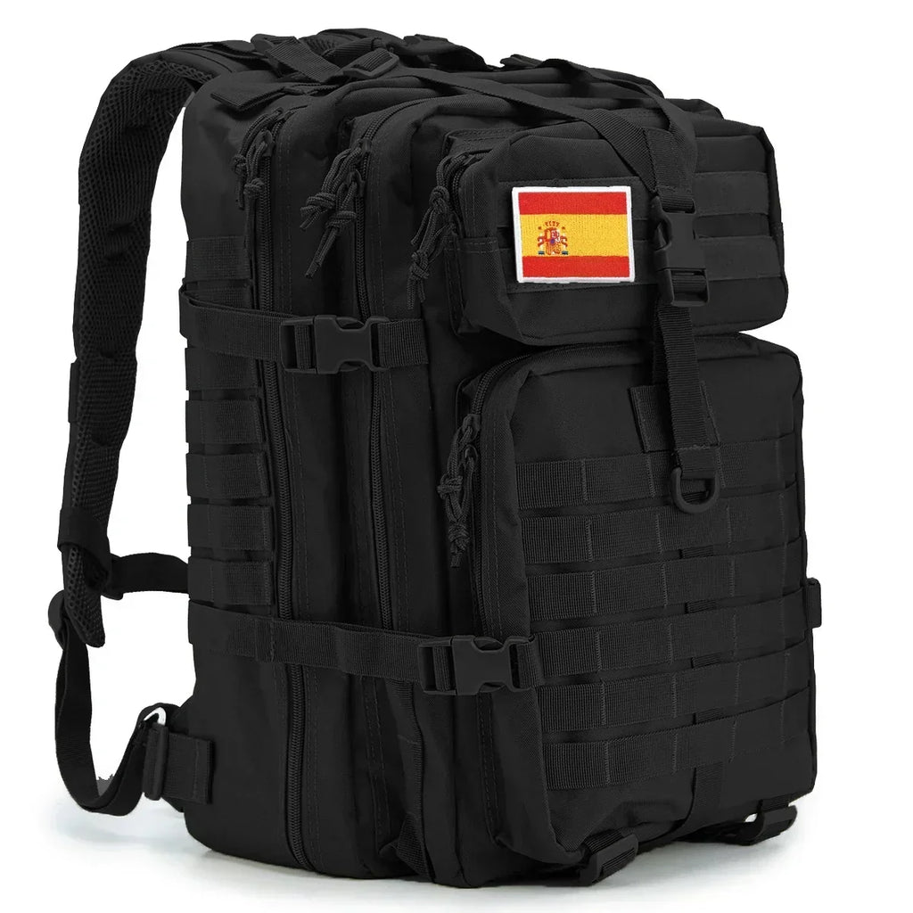 Rucsac tactic MOLLE de 45L — capacitate mare, suporturi pentru pahare