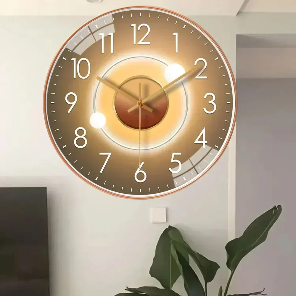 Horloge murale classique silencieuse Avelon — Mouvement sans tic-tac, une seule pile AA