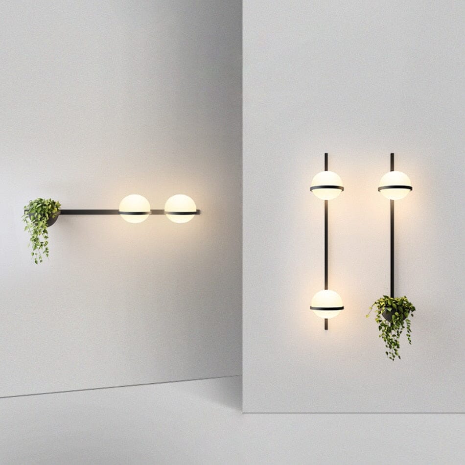 VerdantGlow Pflanzen-LED-Art-Deco-Beleuchtung für Wände und Pendel