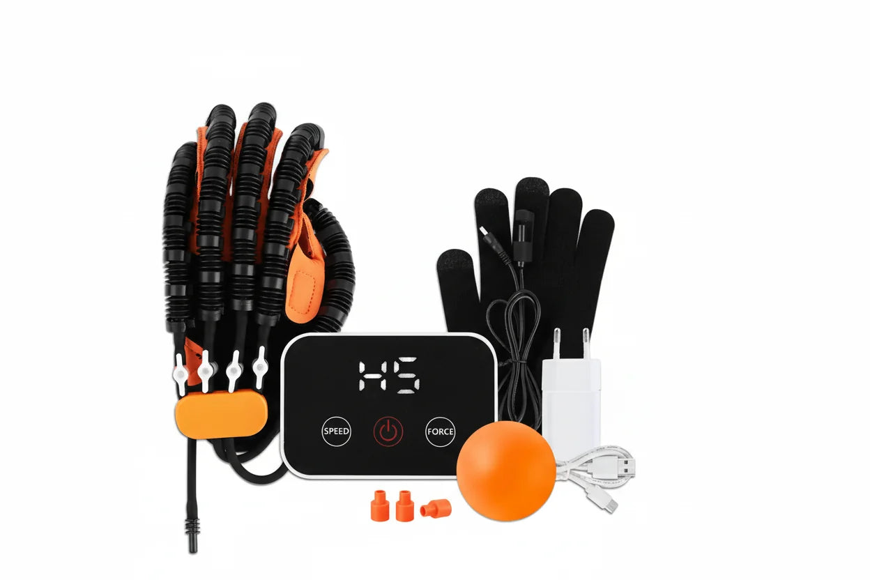 Autonomous Hand Training Glove — Independent Finger Controls, Pneumatic Operation, Mirror View