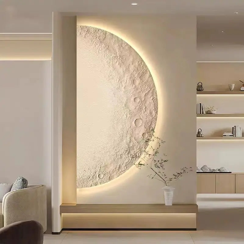 Minimalistisk halvmåneformet LED-væglampe – moderne væglampe