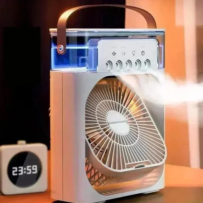 Mini refroidisseur d’air 3-en-1 Mira, humidificateur et douce veilleuse