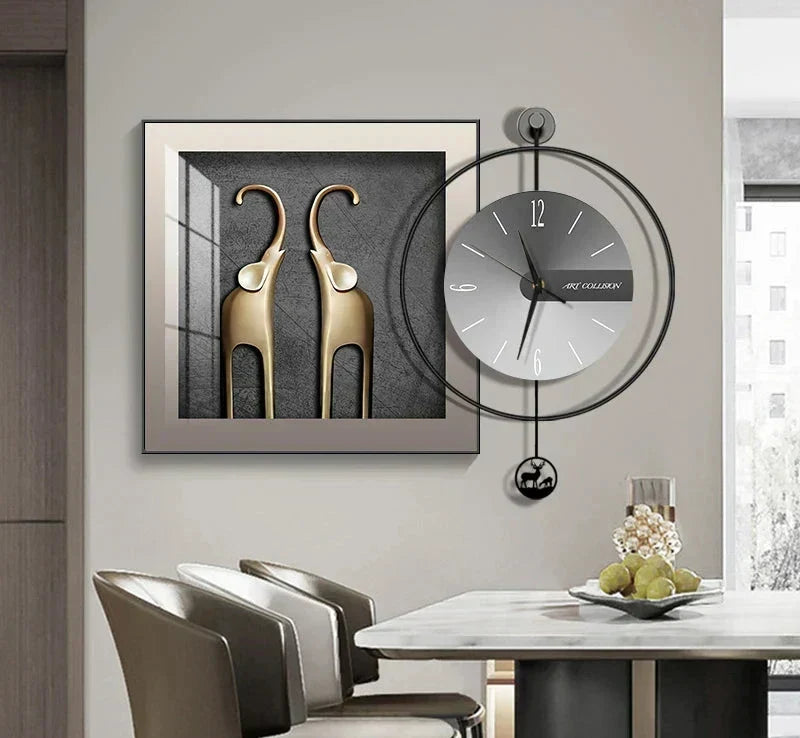 Reloj de pared moderno LuxClock — Diseño creativo, mecanismo silencioso