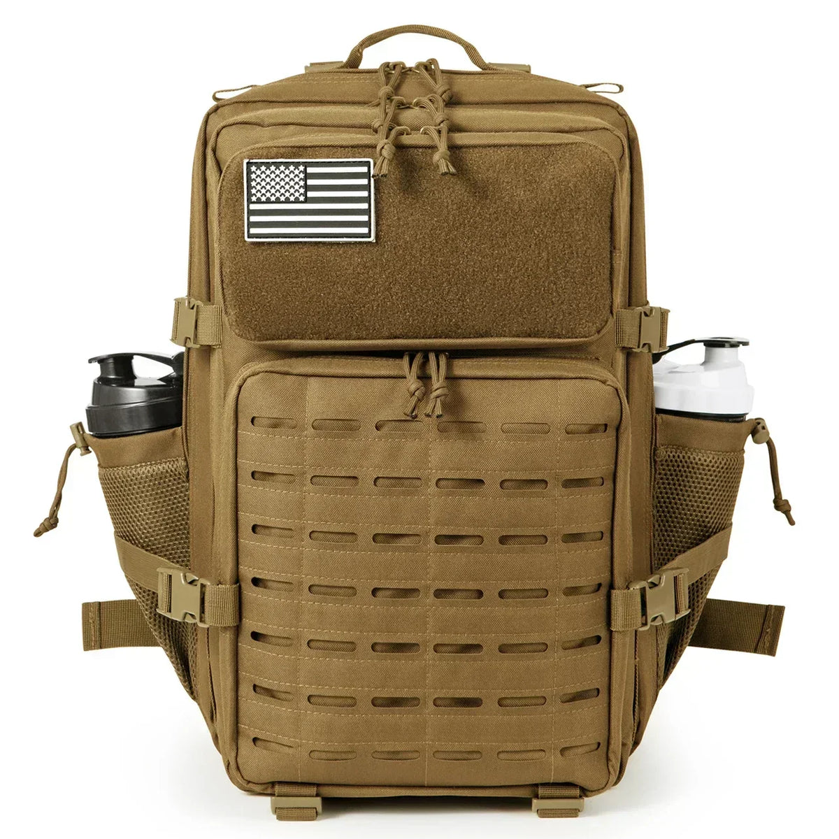 Rucsac tactic MOLLE de 45L — capacitate mare, suporturi pentru pahare