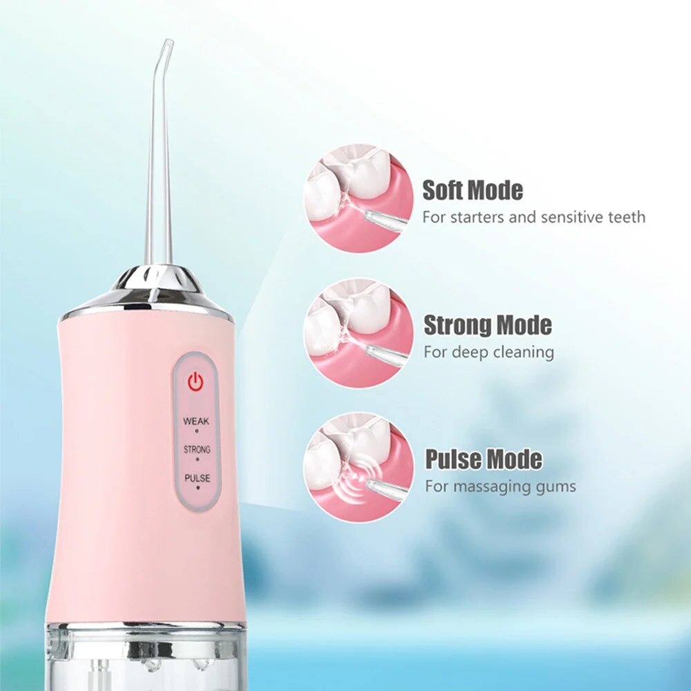 Cordless 4-in-1 Dental Water Flosser — 4 Jet Tips