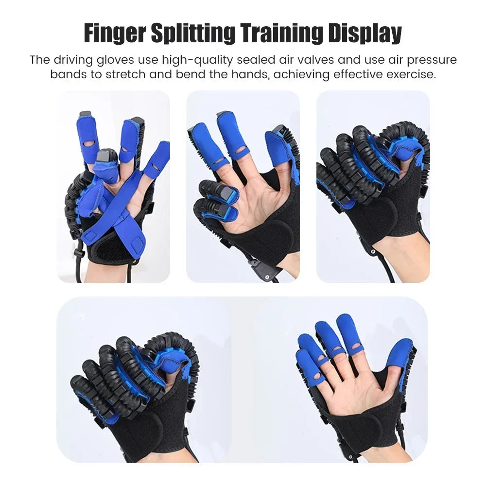 Mirror Feedback Rehabilitation Glove — Independent Finger Movement, Pneumatic Actuation System