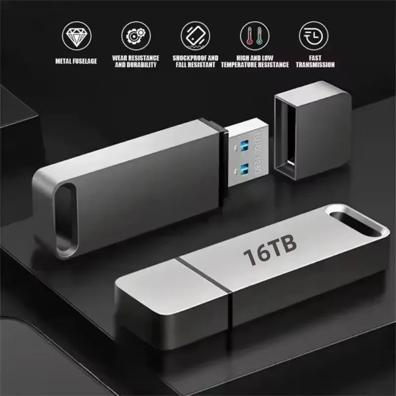 Clé USB portable SwiftDrive 3.2 — boîtier étanche, compatible Windows et Mac
