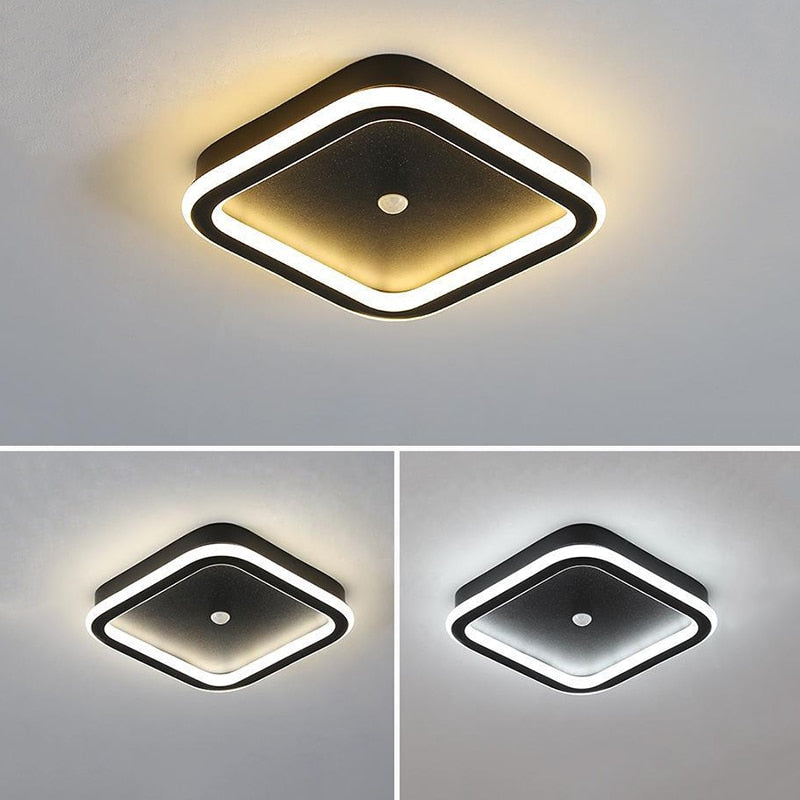 Plafonnier LED PIR à détection de mouvement — éclairage automatique