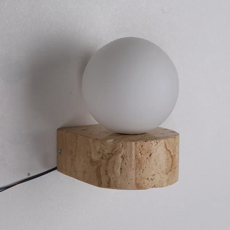 Moderne japansk LED-væglampe - retrodesign, varmt lys
