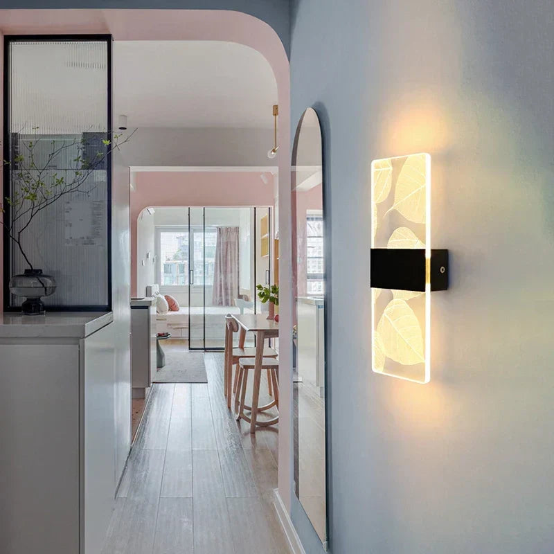 6W moderne LED-væglampe i akryl - nordisk væglampe