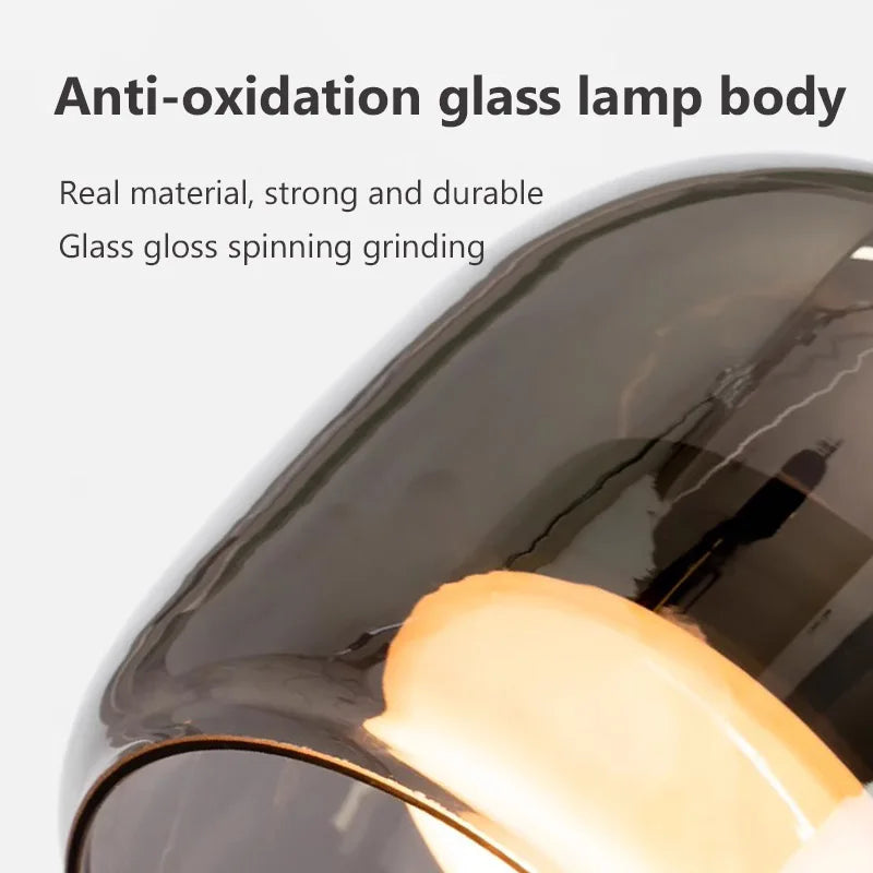Nordisk LED-pendellampe i glas — moderne luksusbelysning