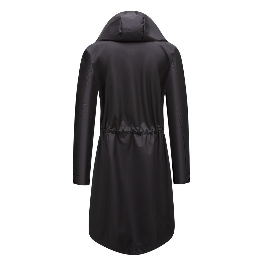 Lisa vattentät trenchcoat/jacka med huva för kvinnor - vindjacka för hösten
