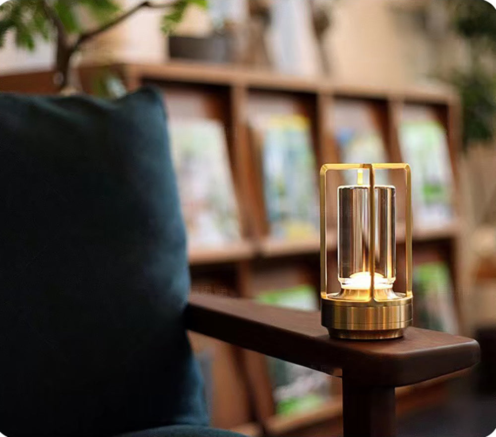 Rechargeable LED Crystal Table Lamp — Touch Control Night Light
