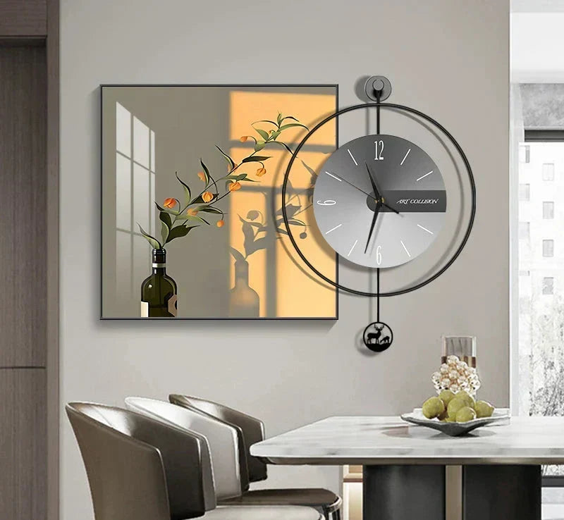 Reloj de pared moderno LuxClock — Diseño creativo, mecanismo silencioso