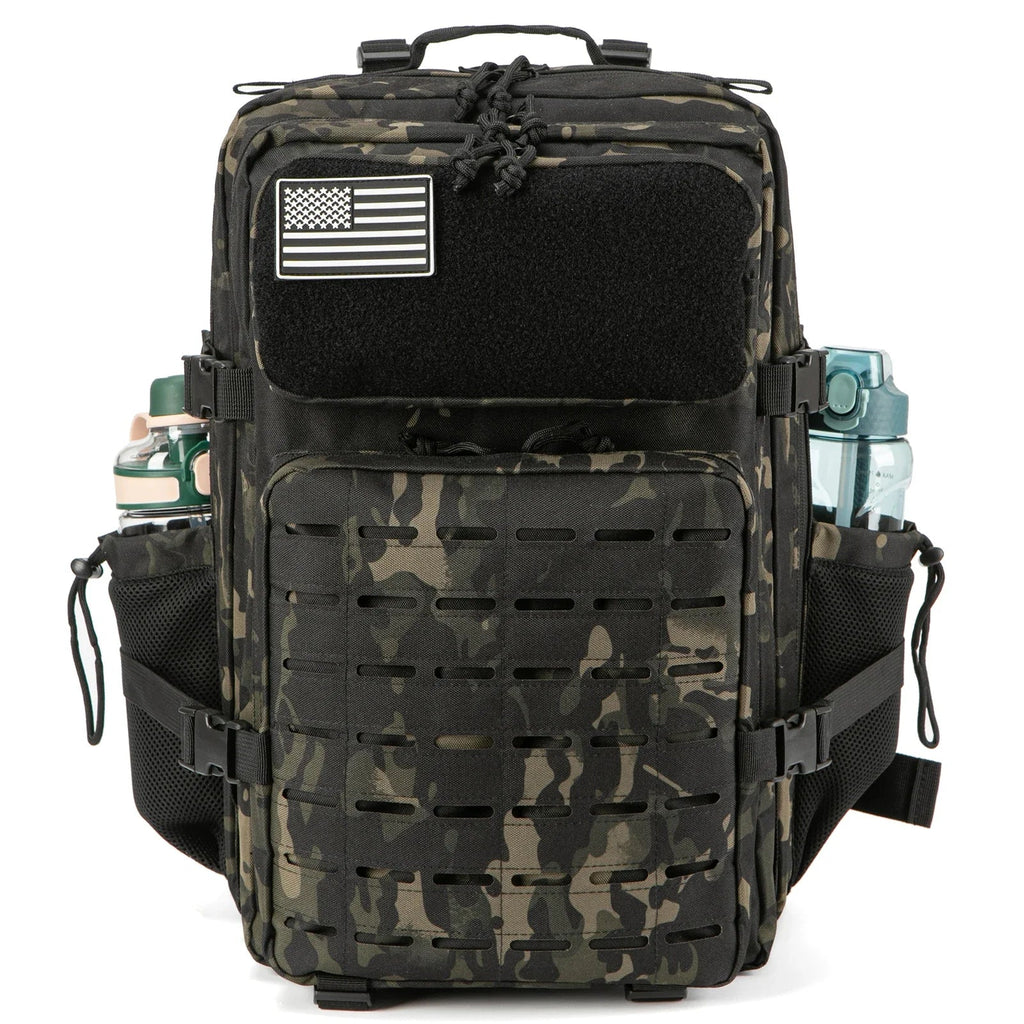 Rucsac tactic MOLLE de 45L — capacitate mare, suporturi pentru pahare