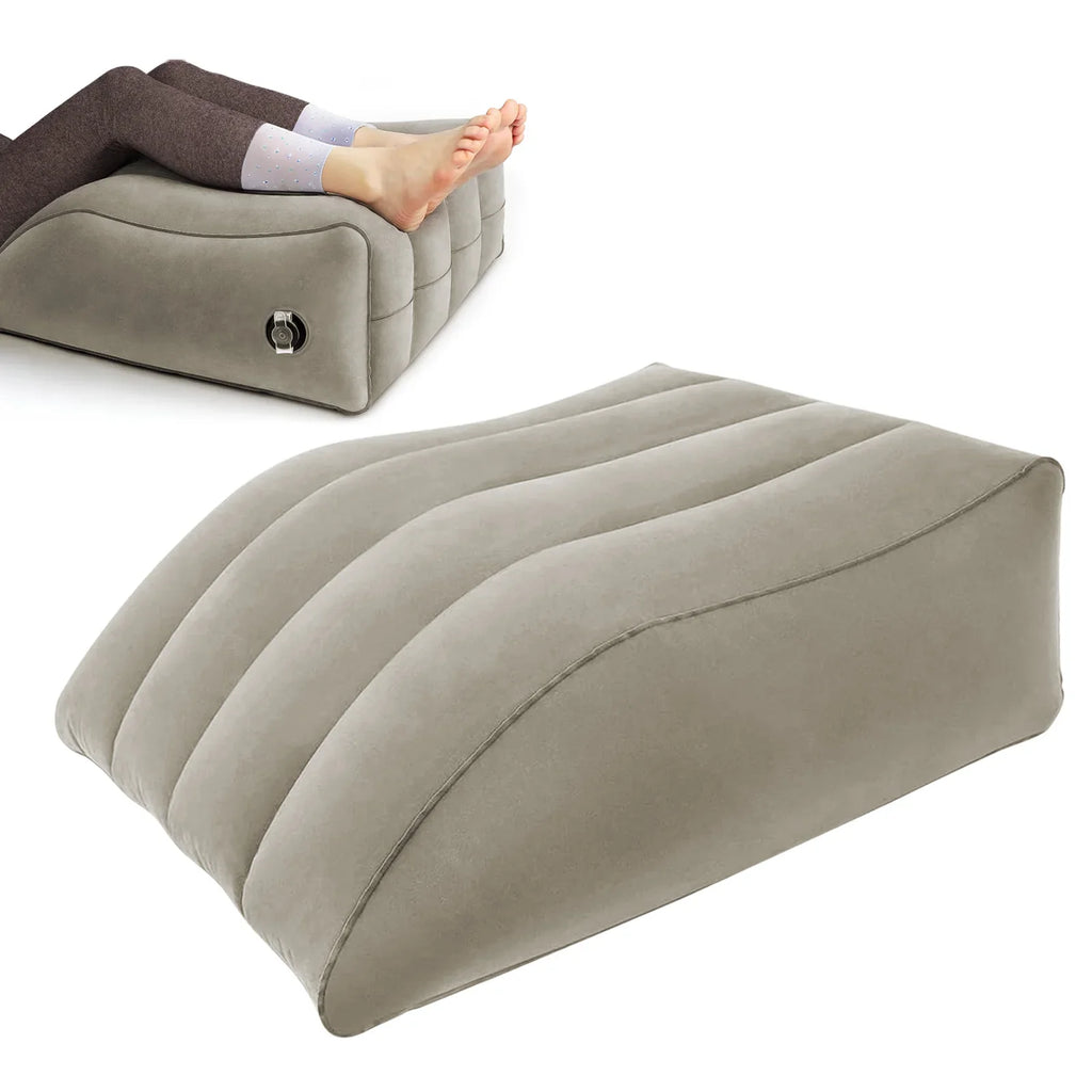 Inflatable Leg Elevation Wedge Pillow — 45-Degree Angle, Swelling Relief