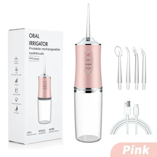 Cordless 4-in-1 Dental Water Flosser — 4 Jet Tips